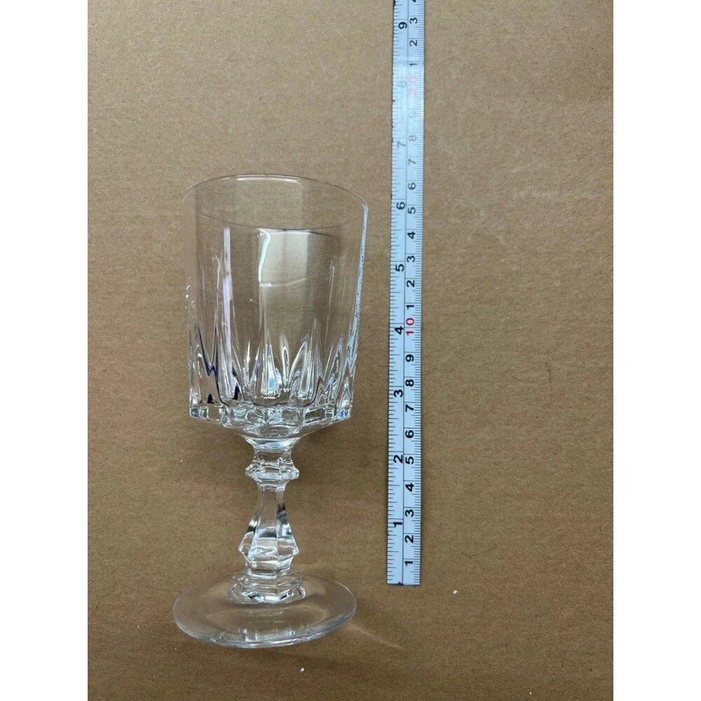 5 Crystal Cordial Glasses Vintage Stemware - Cristal d'Arque - no chips
